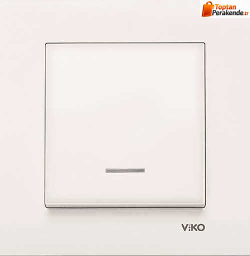 Viko Karre/Meridian Krem Işıklı Anahtar Mekanizma (Çerçeve Hariç) 90967219